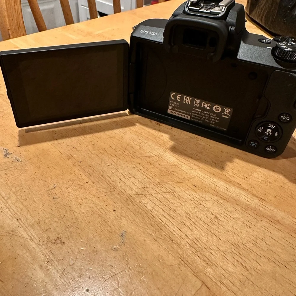 Canon EOS Black Digital Camera with Flip Screen